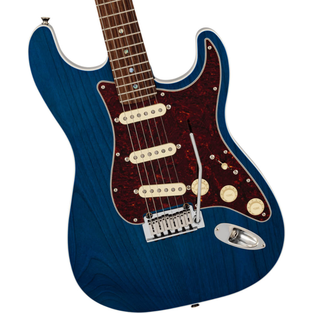 Fender フェンダー Made in Japan Limited Active Modern Stratocaster RW Sapphire Blue Trans エレキギター ストラトキャスター ボディ画像