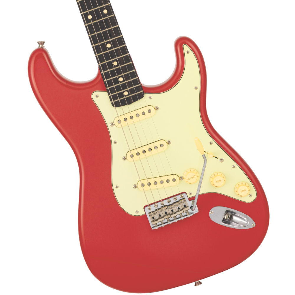 Fender フェンダー Limited Shigeru Suzuki Stratocaster RW Fiesta Red エレキギター ストラトキャスター ボディ画像