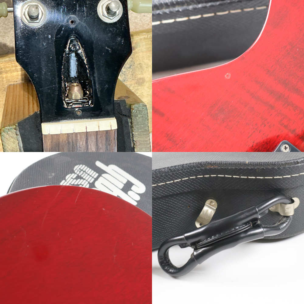 【中古】 エレキギター GIBSON Les Paul Studio Wine Red 2002年製 ケース取っ手破損あり ギブソン レスポール スタジオ ワインレッド 傷