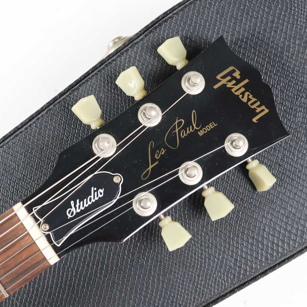 【中古】 エレキギター GIBSON Les Paul Studio Wine Red 2002年製 ケース取っ手破損あり ギブソン レスポール スタジオ ワインレッド ヘッド画像