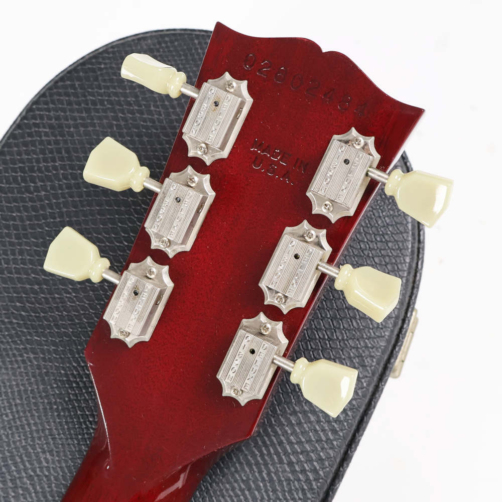 【中古】 エレキギター GIBSON Les Paul Studio Wine Red 2002年製 ケース取っ手破損あり ギブソン レスポール スタジオ ワインレッド ヘッド裏画像