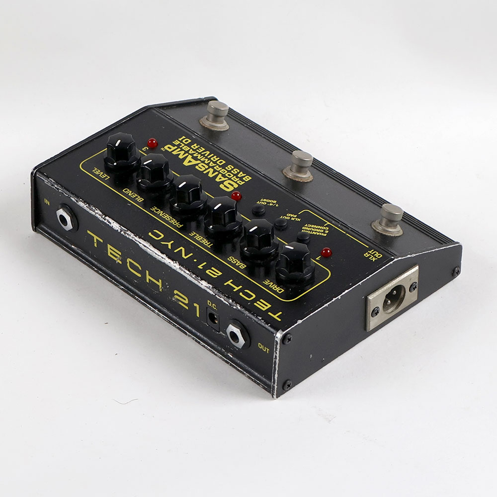 【中古】 ベース用プリアンプ TECH21 SansAmp PBDR PROGRAMMABLE BASS DRIVER DI ベース用プリアンプ エフェクター 全体