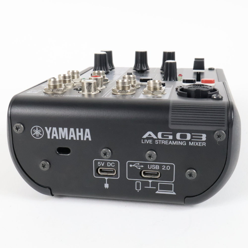 【中古】 ミキサー ヤマハ YAMAHA AG03 mk2 ライブストリーミングミキサー 背面