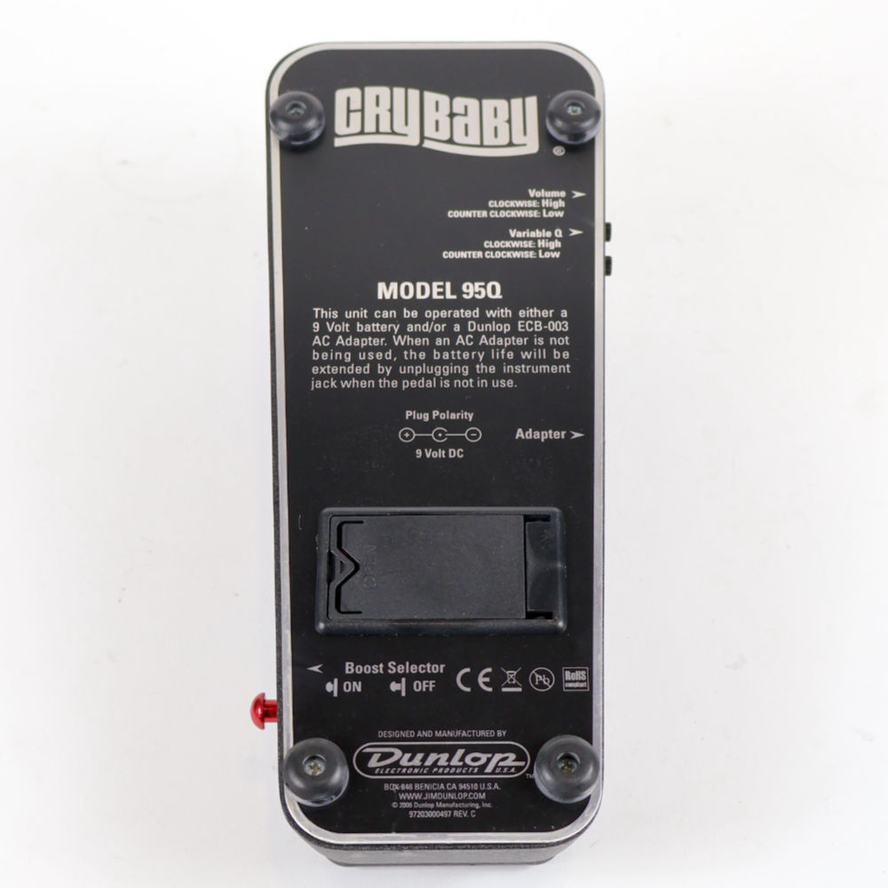 【中古】 ワウペダル JIM DUNLOP model 95Q cry baby 裏面