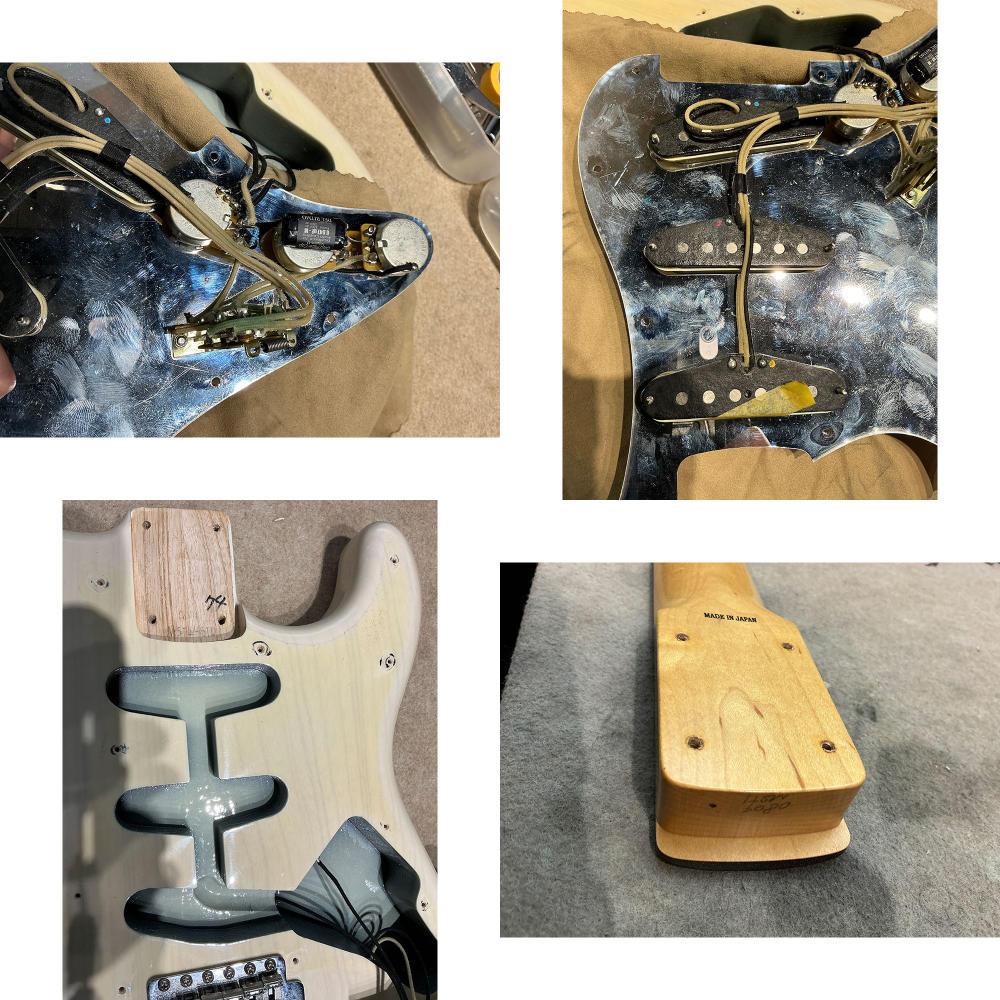 【中古】 エレキギター MOMOSE MST2-STD/NJ WBD モモセ STタイプ 3.38kg ライトアッシュボディー マダガスカルローズウッド指板 ホワイトブロンド ピックアップ、ネック