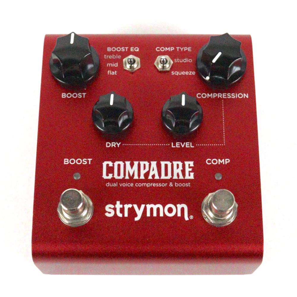 【中古】 strymon COMPADRE コンプレッサー ブースター ギターエフェクター 正面