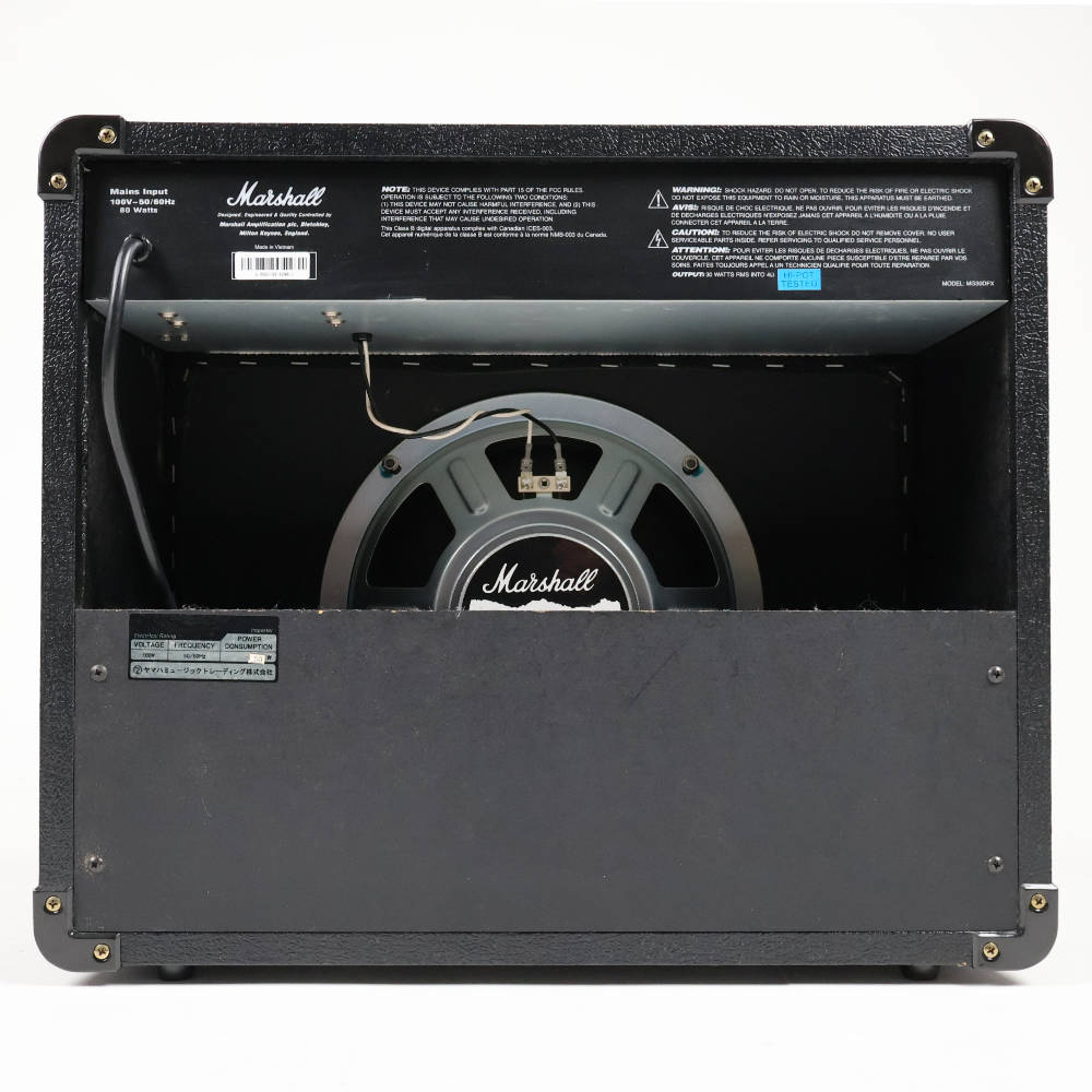 【中古】 コンボアンプ マーシャル MARSHALL MG30DFX ギターアンプ 本体画像 裏 