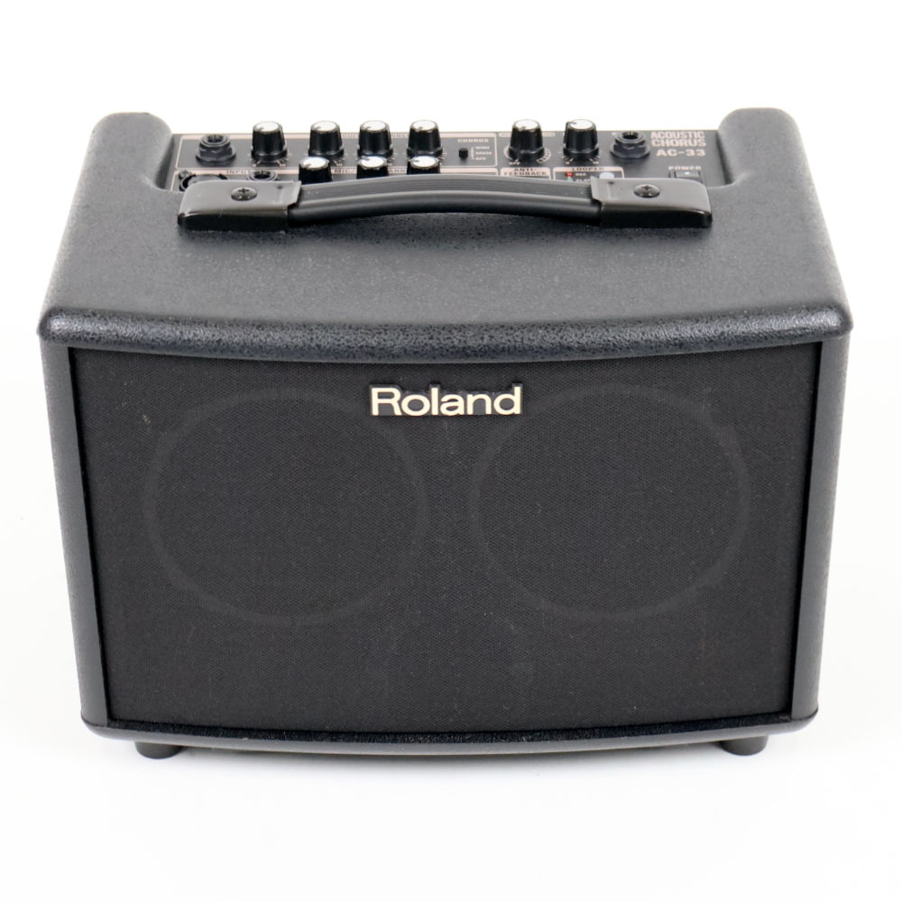 【中古】 アコギアンプ ローランド ROLAND AC-33 アコースティックギター用アンプ アコギアンプ ブラック