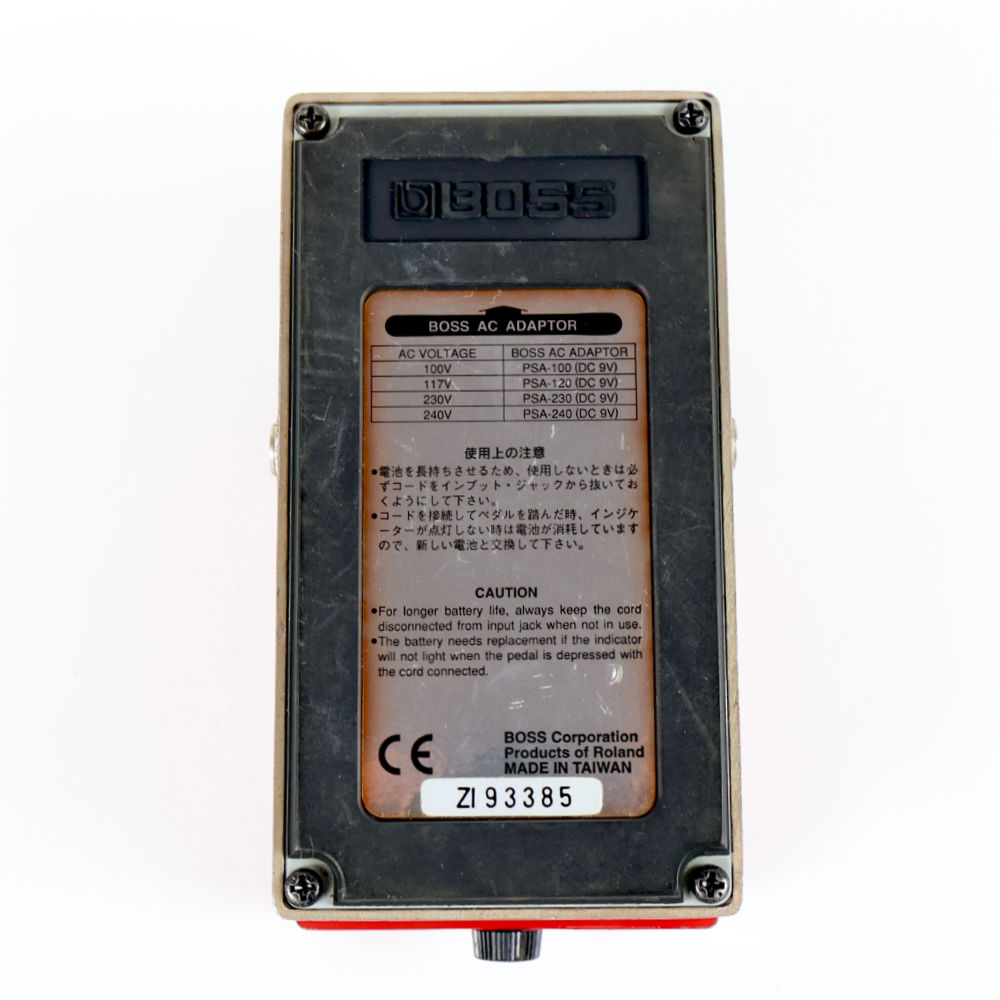 【中古】エクストーション エフェクター BOSS XT-2 Xtortion ディストーション ギターエフェクター 裏面