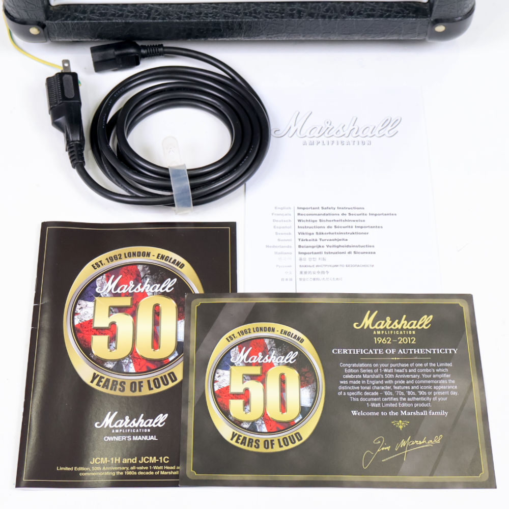 【中古】 ギターアンプ MARSHALL 50th Anniversary JCM1C COMBO 付属品
