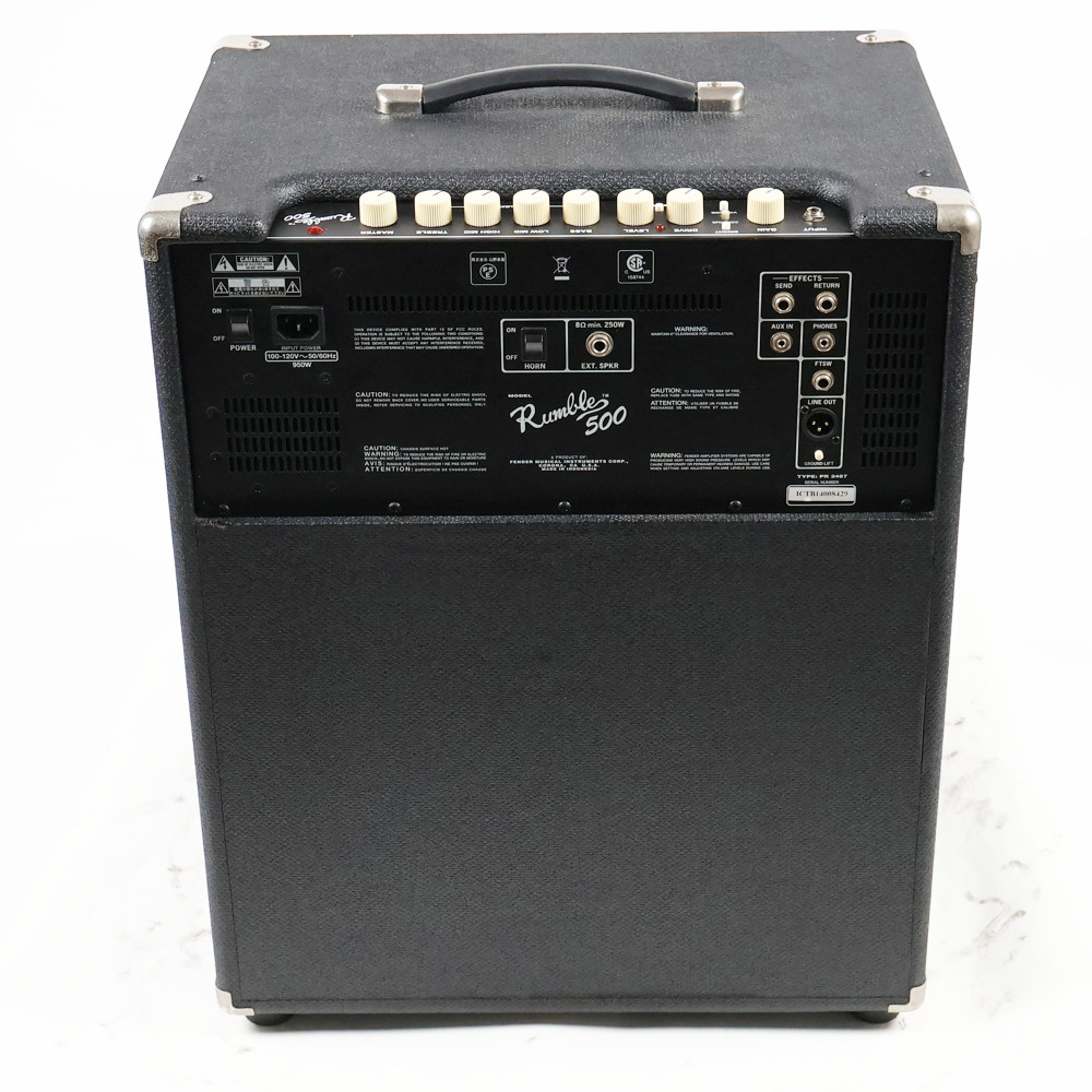 【中古】 Fender Rumble 500 Combo ベースアンプ 背面