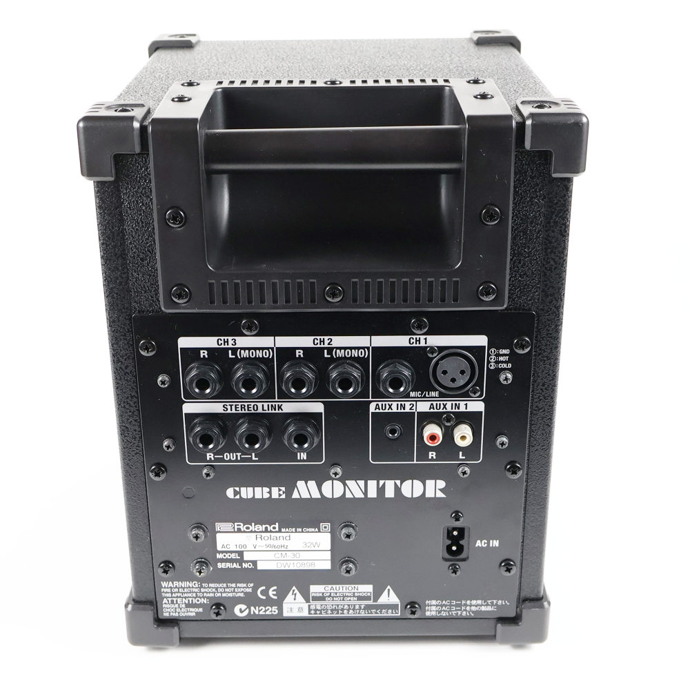 【中古】モニタースピーカー ROLAND CM-30 ポータブルミキシングモニター 背面