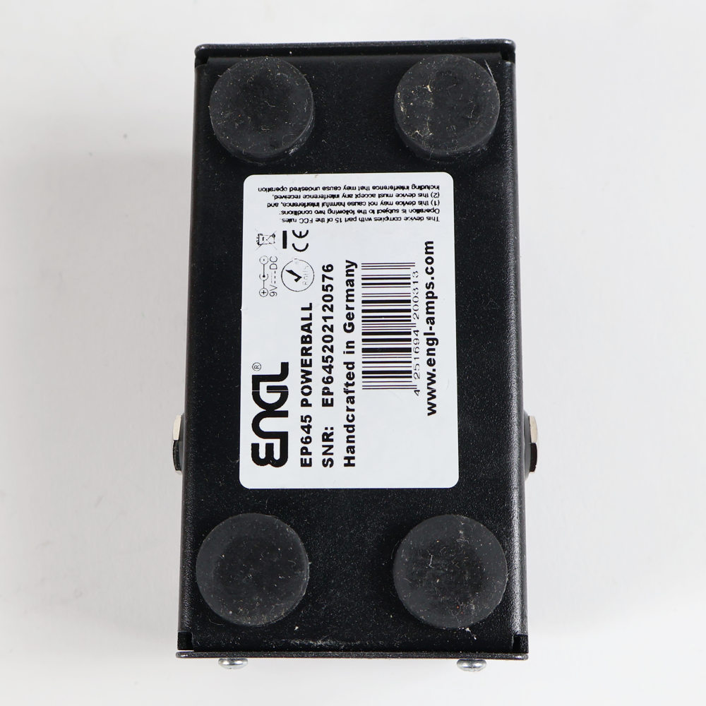 【中古】 ディストーション ENGL POWERBALL CUSTOM PEDAL EP645 裏面