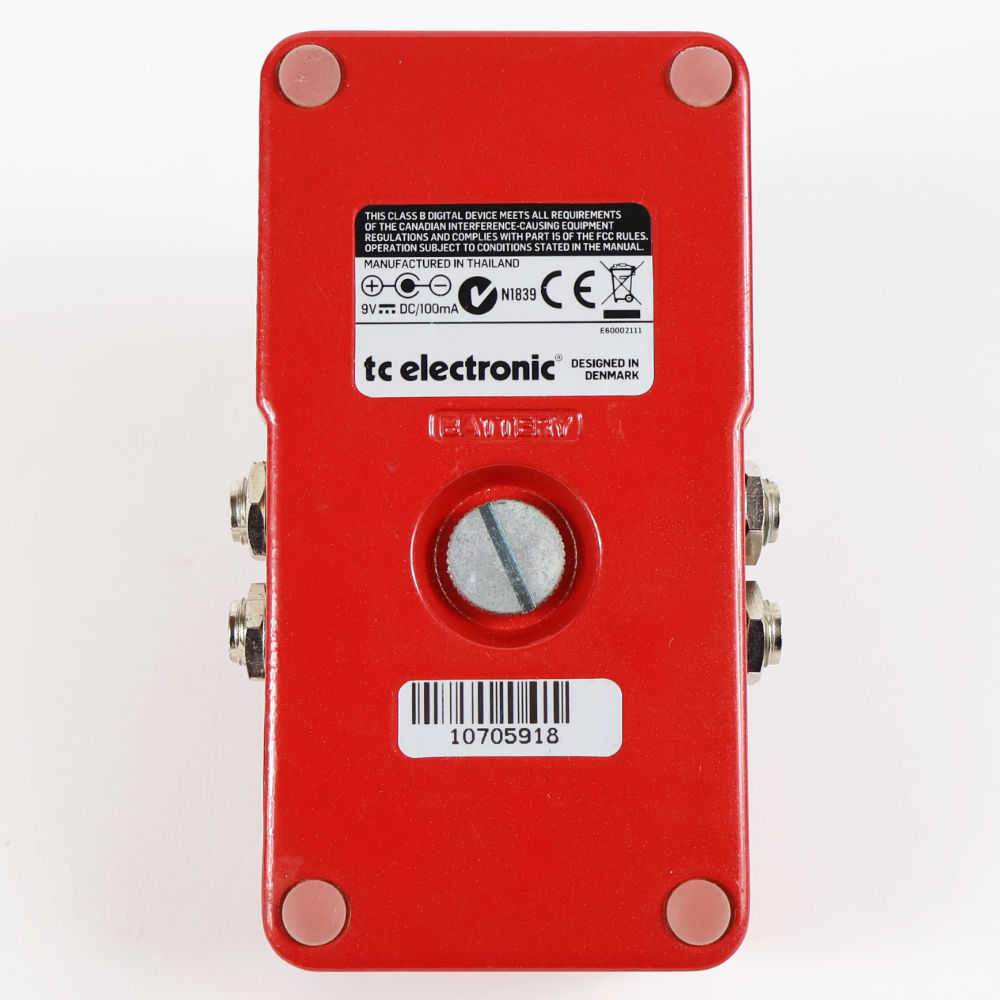 【中古】 リバーブ エフェクター tc electronic HALL OF FAME REVERB 本体画像 裏