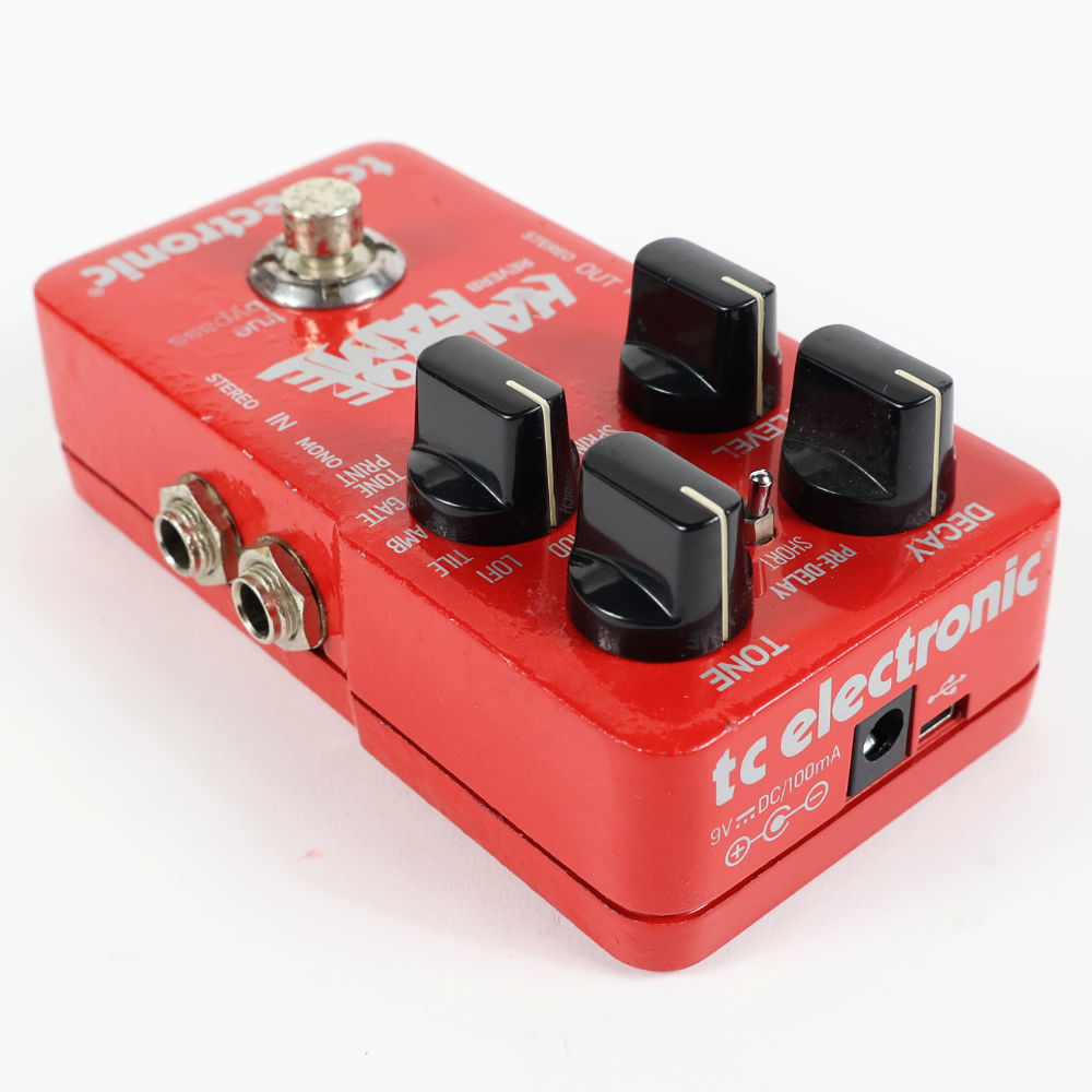 【中古】 リバーブ エフェクター tc electronic HALL OF FAME REVERB 本体画像 斜め
