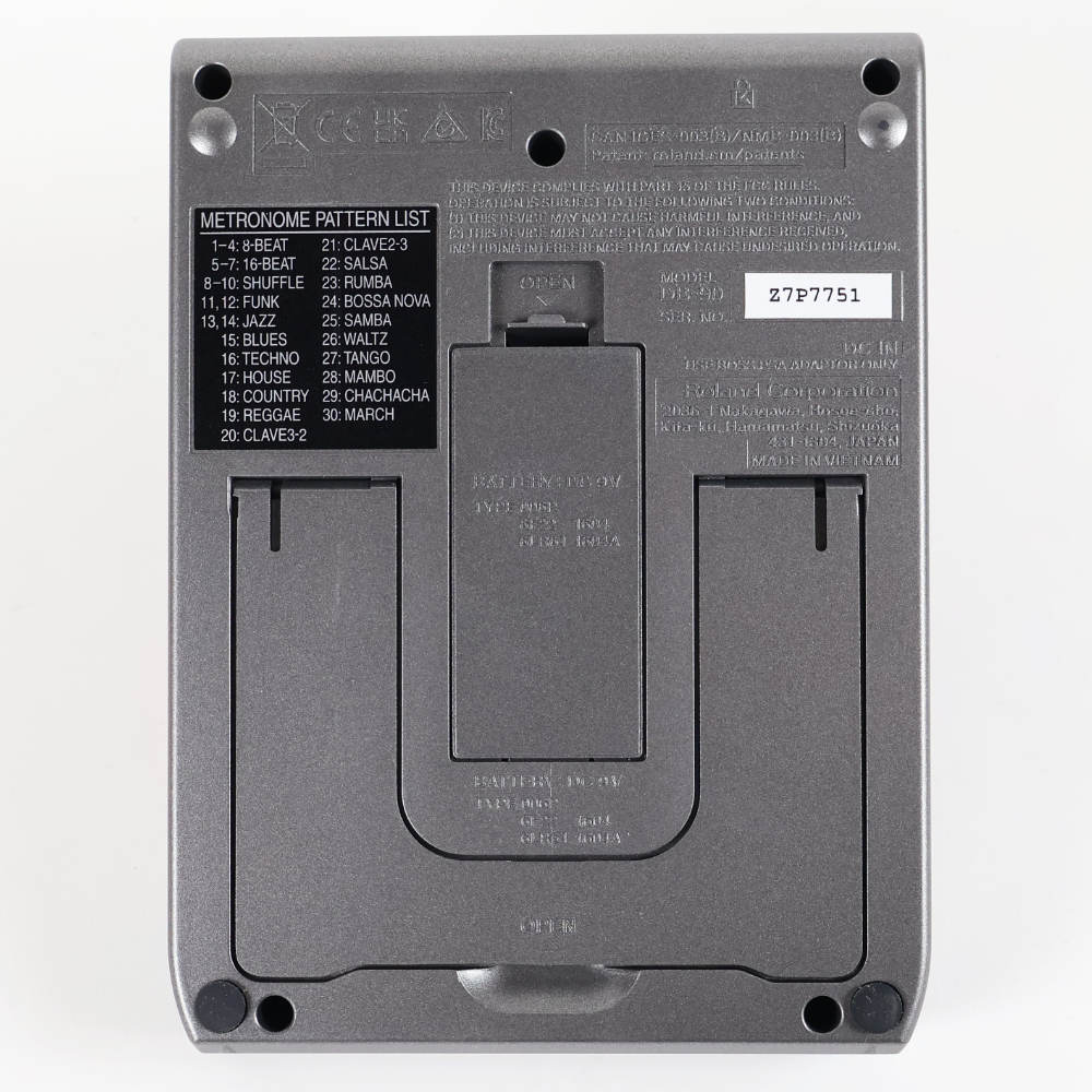 【中古】 BOSS DB-90 Dr.Beat 電子メトロノーム ドクタービート 本体画像 裏