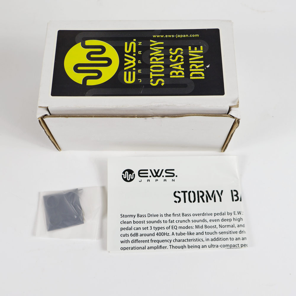 【中古】 E.W.S. Stormy Bass Drive ストーミーベースドライブ ベース用オーバードライブ エフェクター 付属品
