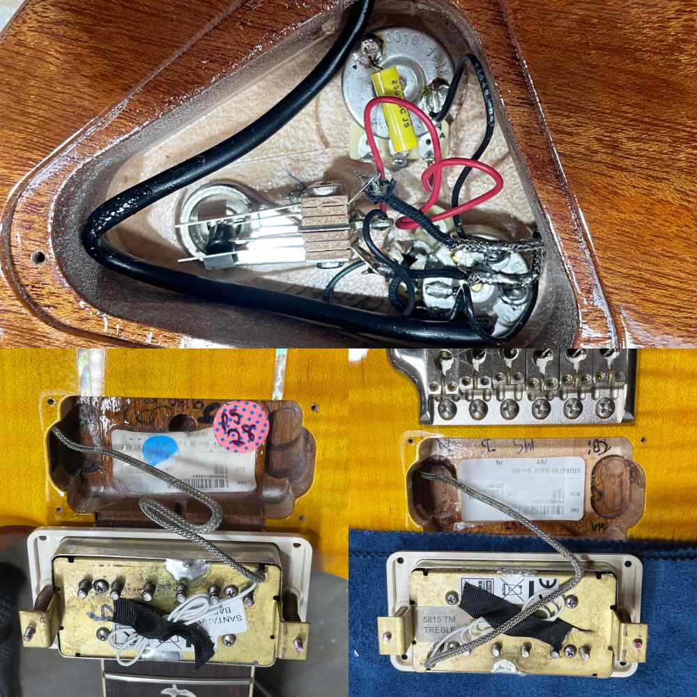 【中古】 エレキギター PRS Santana Retro Santana Yellow 2019年製 ノン10ナイストップ Paul Reed Smith ポールリードスミス サンタナレトロ Santa- na Retro 内部