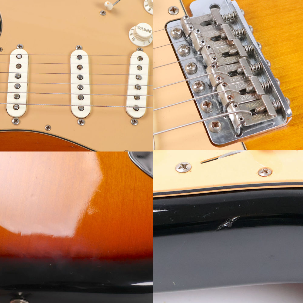 【中古】 エレキギター Fender USA American Vintage Thin Lacquer ’62 Stratocaster 3TS 2003年製 フェンダー ストラト サンバースト ボディ傷