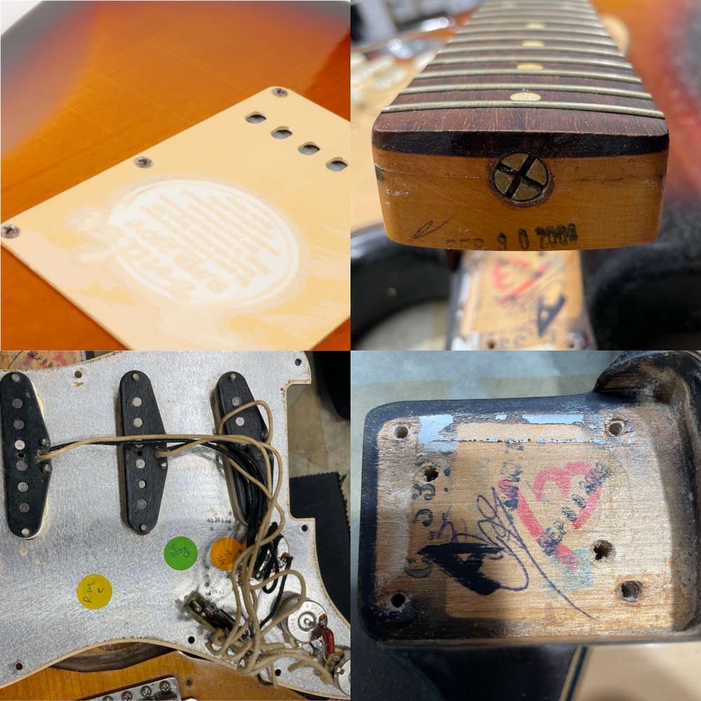 【中古】 エレキギター Fender USA American Vintage Thin Lacquer ’62 Stratocaster 3TS 2003年製 フェンダー ストラト サンバースト バック傷、内部