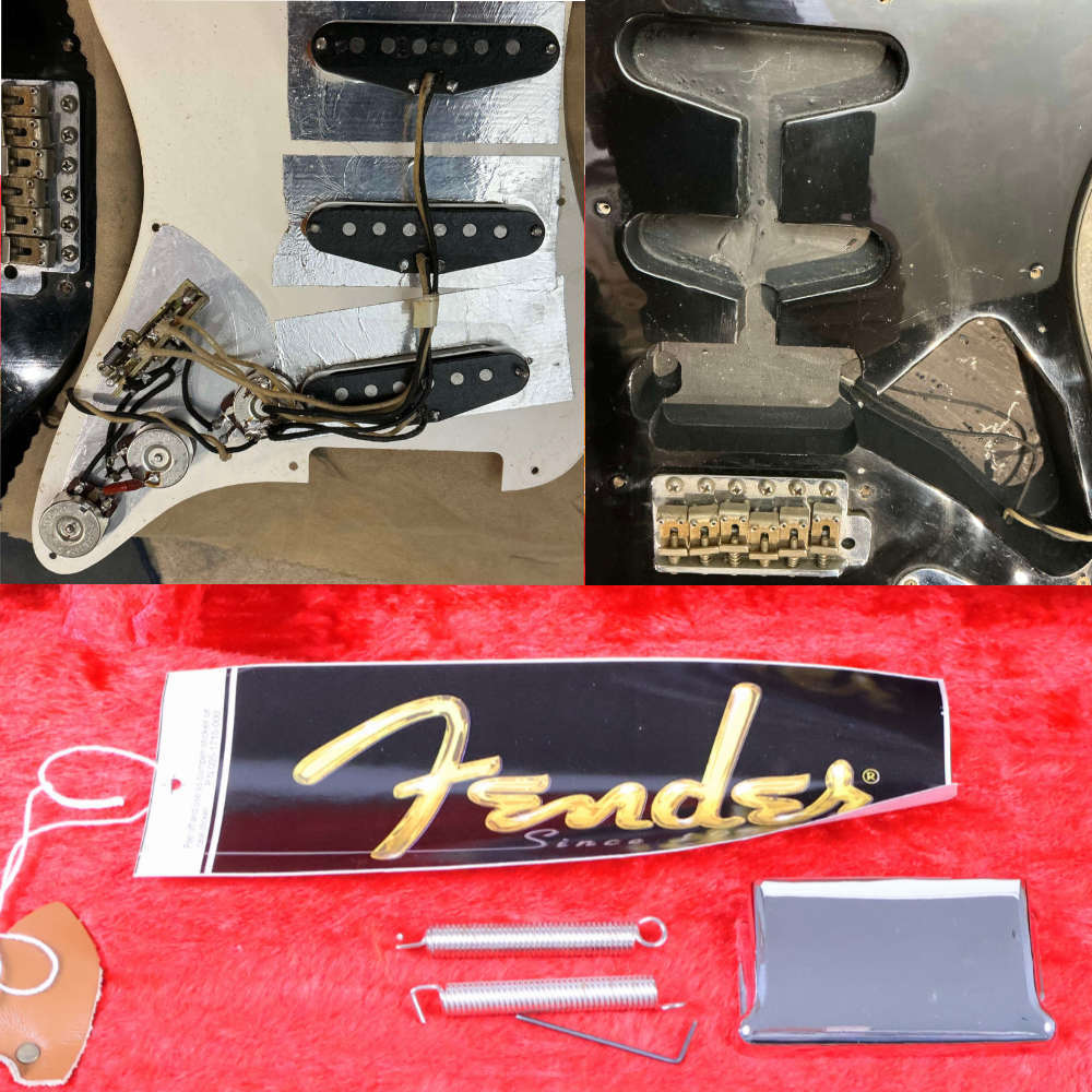 【中古】 エレキギター FENDER USA 1957 American Vintage Stratocaster Black 1997年製 ビンスト フェンダー アメリカンビンテージ57ストラト ブラック キャビティ、ピックアップ、付属品