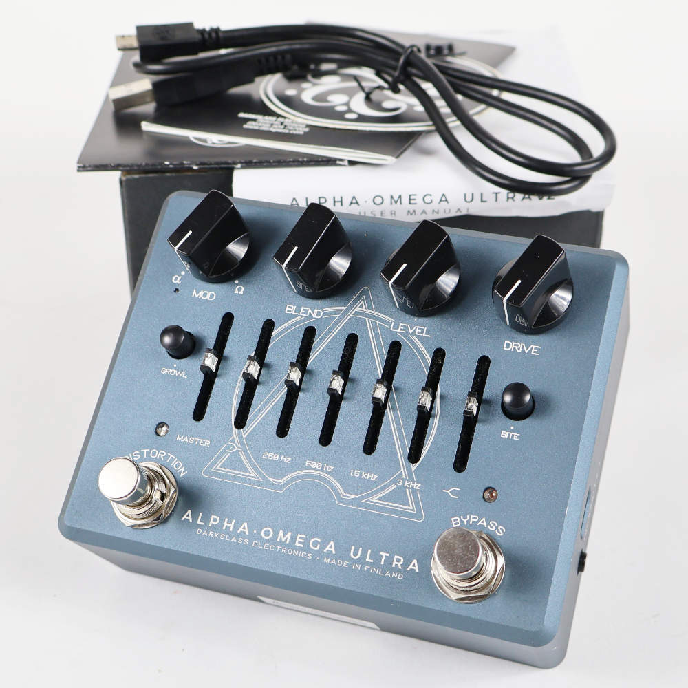 【中古】 Darkglass Electronics ALPHA OMEGA ULTRA v2 with Aux-In 6bandグラフィックイコライザー搭載 ベースプリアンプ