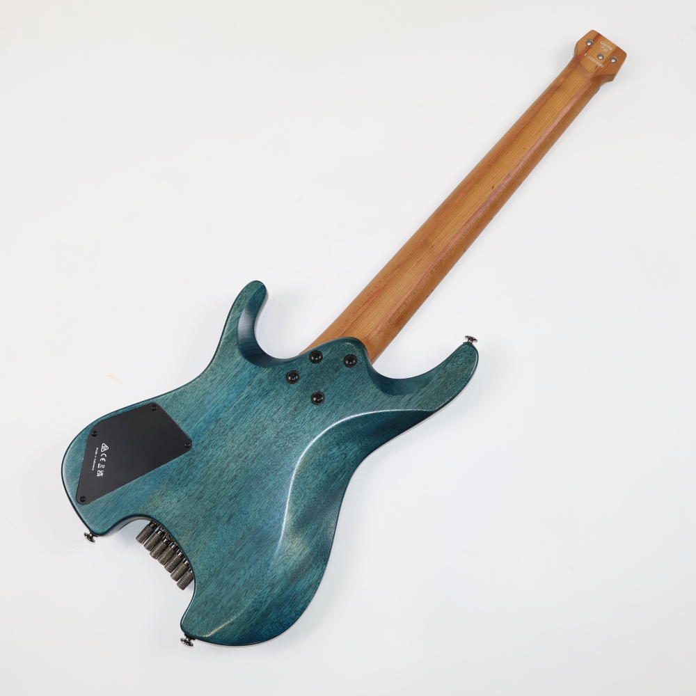 【中古】 IBANEZ アイバニーズ Q547PB-COL Q (QUEST) Series Headless Poplar Burl Top w/Pickguard 2024年製 7弦エレキギター ヘッドレス 詳細画像