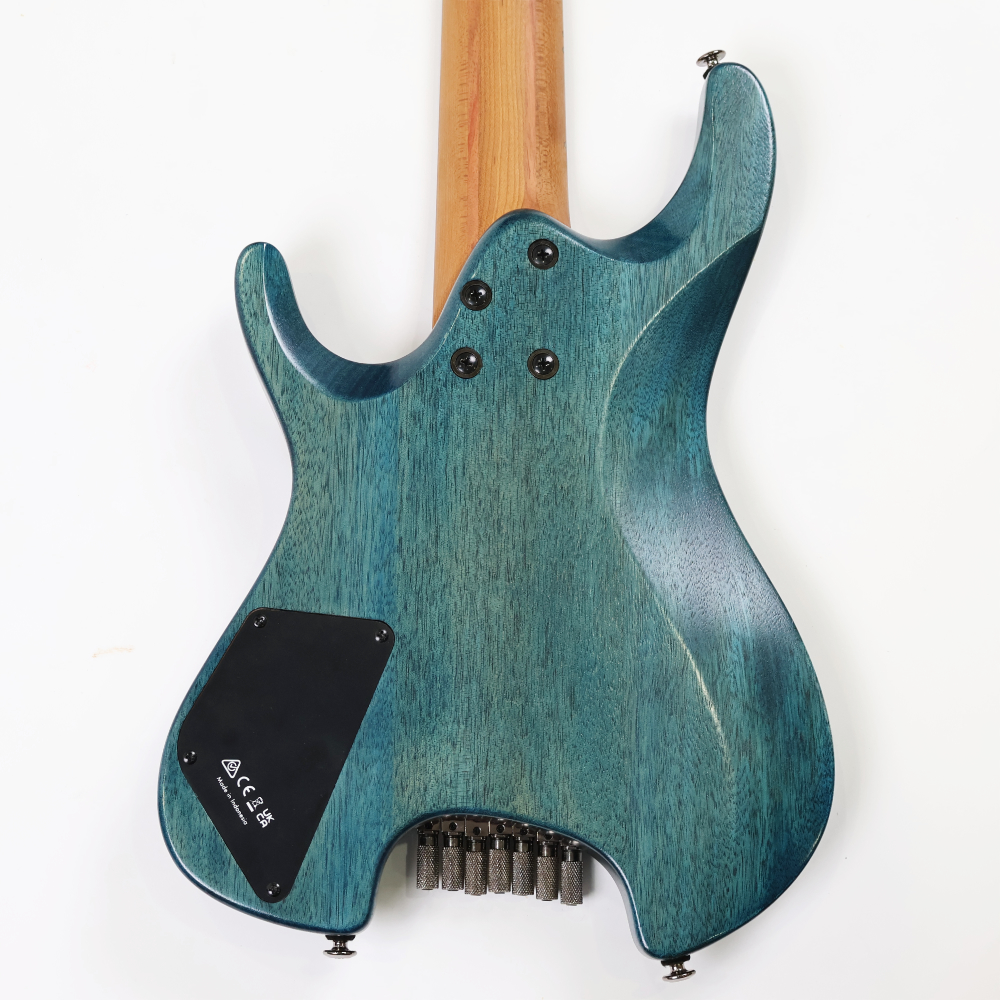 【中古】 IBANEZ アイバニーズ Q547PB-COL Q (QUEST) Series Headless Poplar Burl Top w/Pickguard 2024年製 7弦エレキギター ヘッドレス 詳細画像