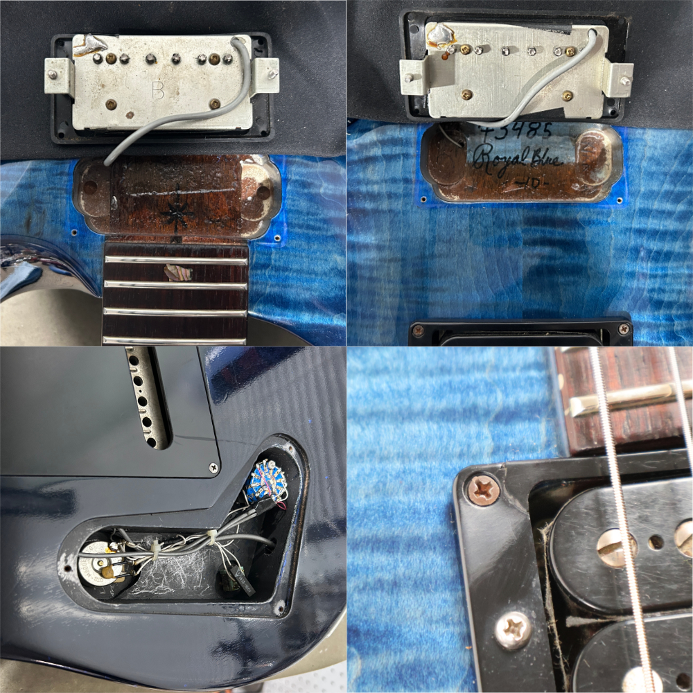 【中古】 エレキギター PRS Custom24 10TOP Royal Blue 1987年製 Paul Reed Smith ポールリードスミス ハカランダ指板 ホンジュラスマホガニーボディー BZF 詳細画像