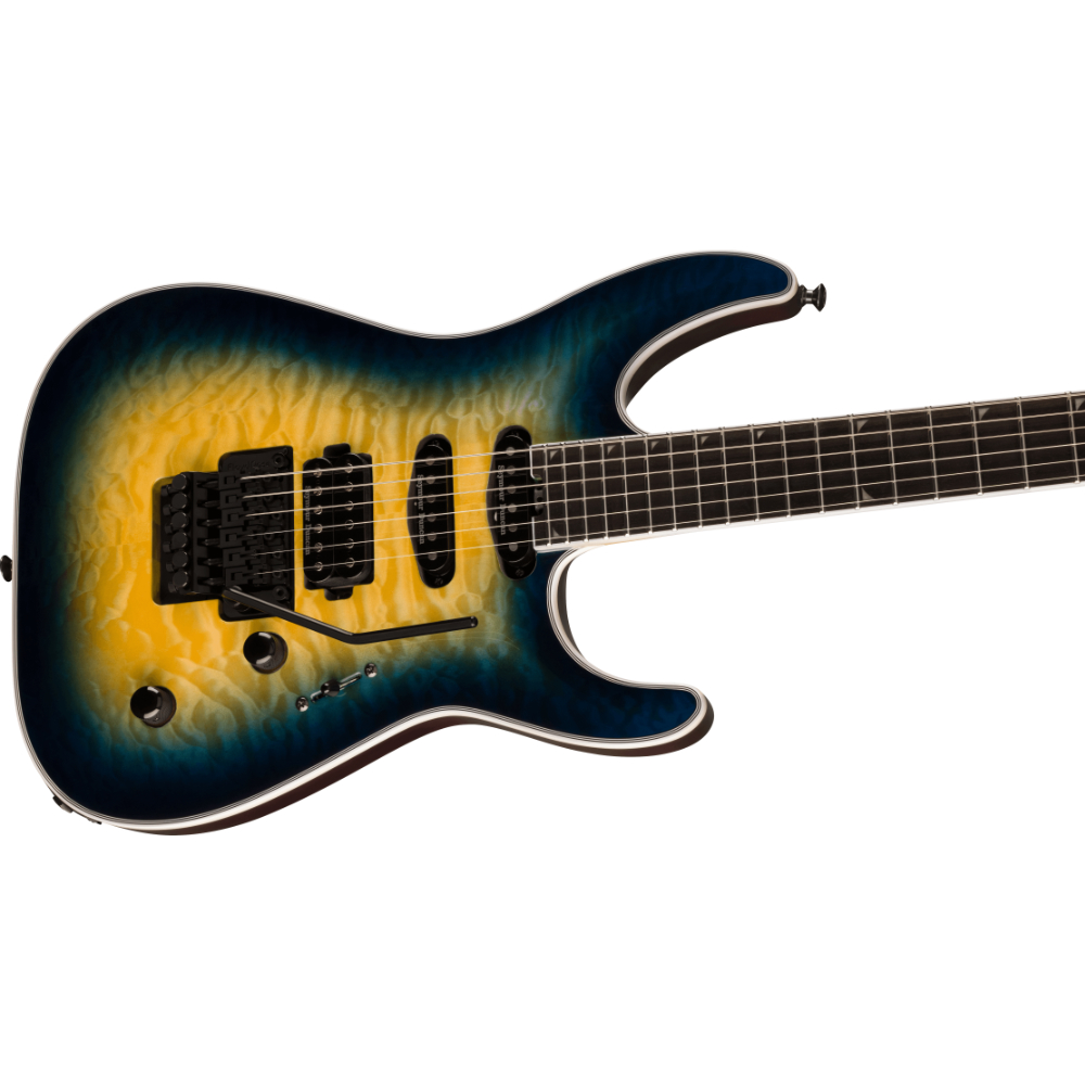 【訳あり】Jackson ジャクソン Pro Plus Series Soloist SLA3Q Amber Blue Burst エレキギター アウトレット トップ