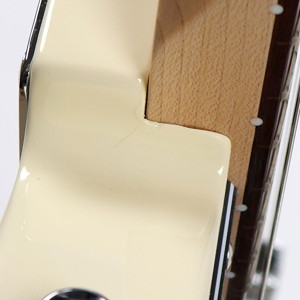 【訳あり】Squier スクワイヤー スクワイア Affinity Series Telecaster Thinline Laurel Fingerboard Black Pickguard Olympic White エレキギター アウトレット クラック