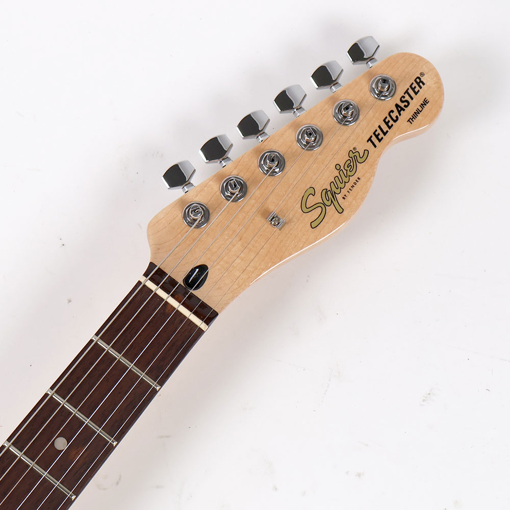 【訳あり】Squier スクワイヤー スクワイア Affinity Series Telecaster Thinline Laurel Fingerboard Black Pickguard Olympic White エレキギター アウトレット ヘッド