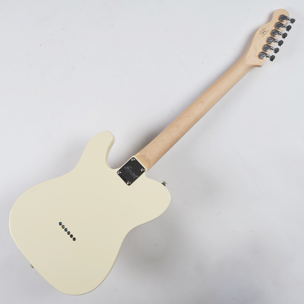 【訳あり】Squier スクワイヤー スクワイア Affinity Series Telecaster Thinline Laurel Fingerboard Black Pickguard Olympic White エレキギター アウトレット ボディバック画像
