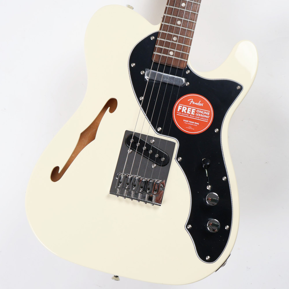 【訳あり】Squier スクワイヤー スクワイア Affinity Series Telecaster Thinline Laurel Fingerboard Black Pickguard Olympic White エレキギター アウトレット ボディ画像