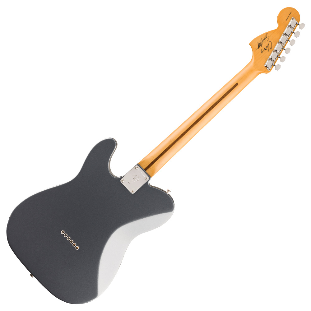 【訳あり】Fender フェンダー Chris Shiflett Cleaver Telecaster Deluxe Charcoal Frost Metallic エレキギター アウトレット 背面