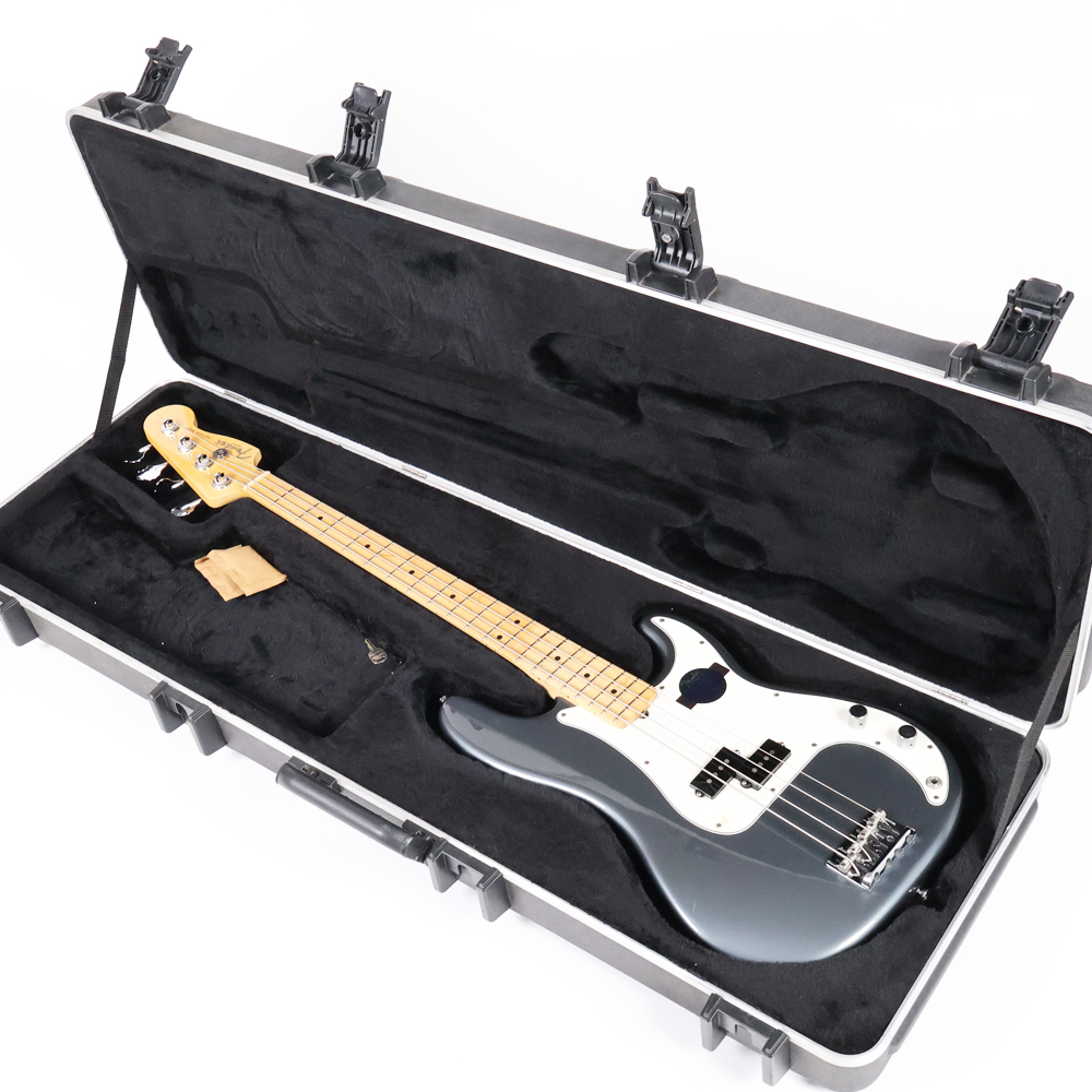 【中古】Fender フェンダー American Standard Precision Bass Charcoal Frost Metallic 2007年製 プレシジョンベース エレキベース アメスタ ケース