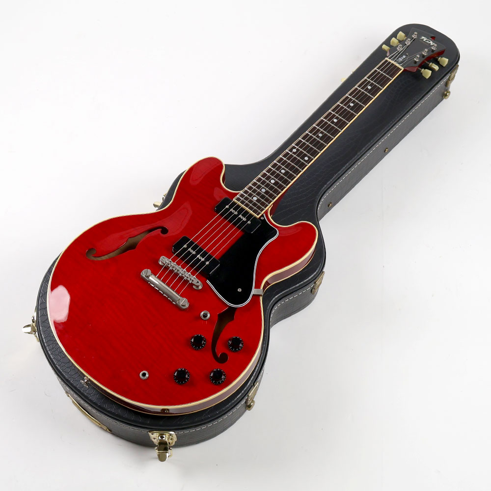 【中古】 エレキギター Fujigen Masterfield MSA-SP Cherry フジゲン マスターフィールド セミアコースティック P-90タイプピックアップ搭載