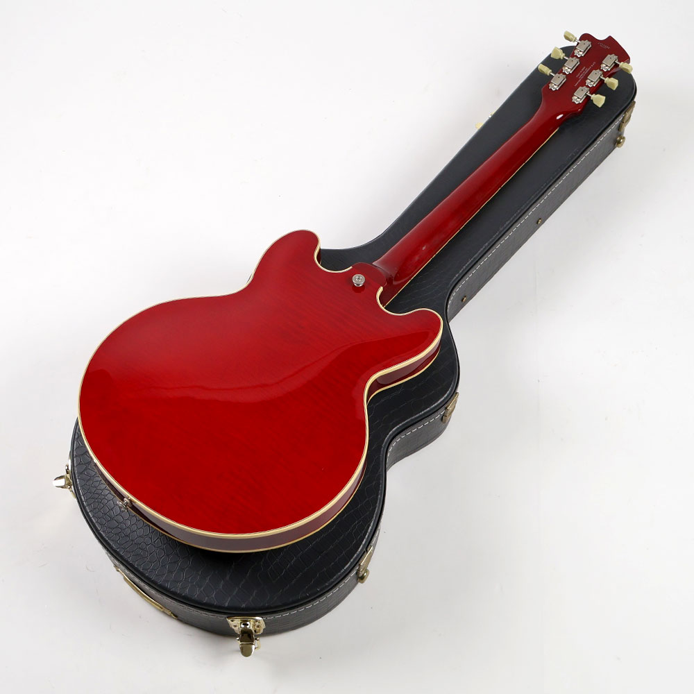 【中古】 エレキギター Fujigen Masterfield MSA-SP Cherry フジゲン マスターフィールド セミアコースティック P-90タイプピックアップ搭載 背面