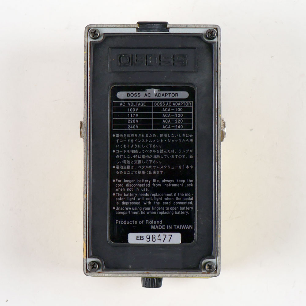 【中古】ターボオーバードライブ エフェクター BOSS OD-2 TURBO OverDrive ボス ギターエフェクター 裏面