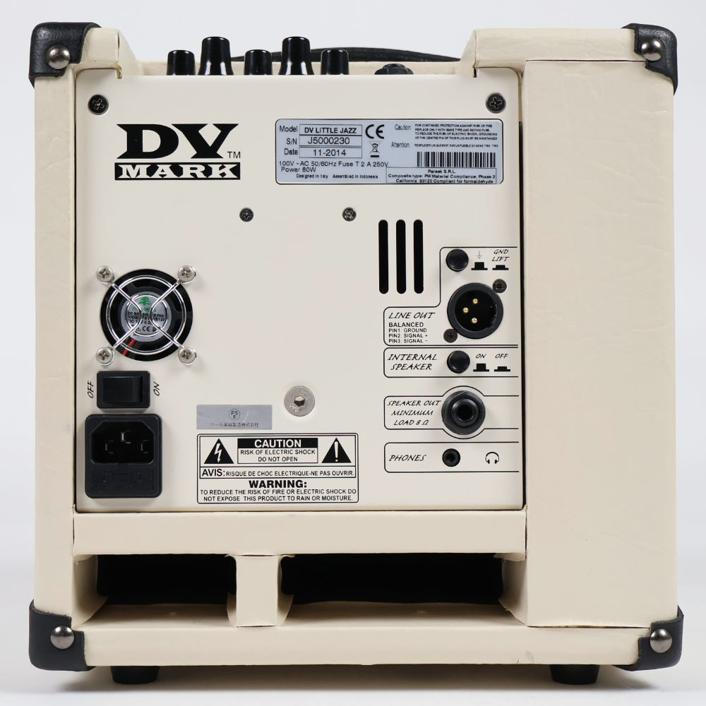 【中古】 DV MARK DV LITTLE JAZZ 小型ギターアンプコンボ 本体画像 裏 