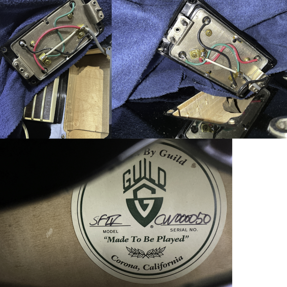 【中古】 GUILD ギルド STARFIRE IV Black セミアコ エレキギター ピックアップ