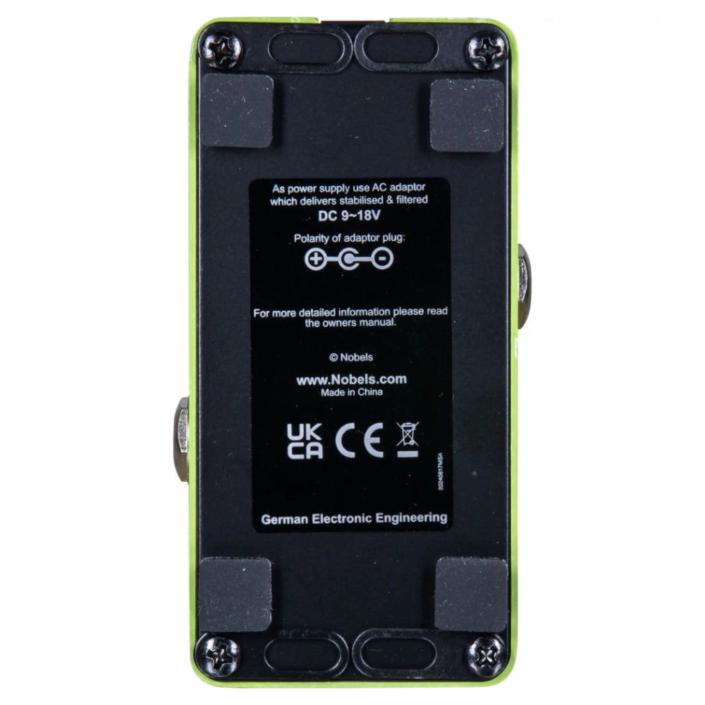 Nobels ノーベルズ ODR-mini 2 オーバードライブ ギターエフェクター ボトム画像