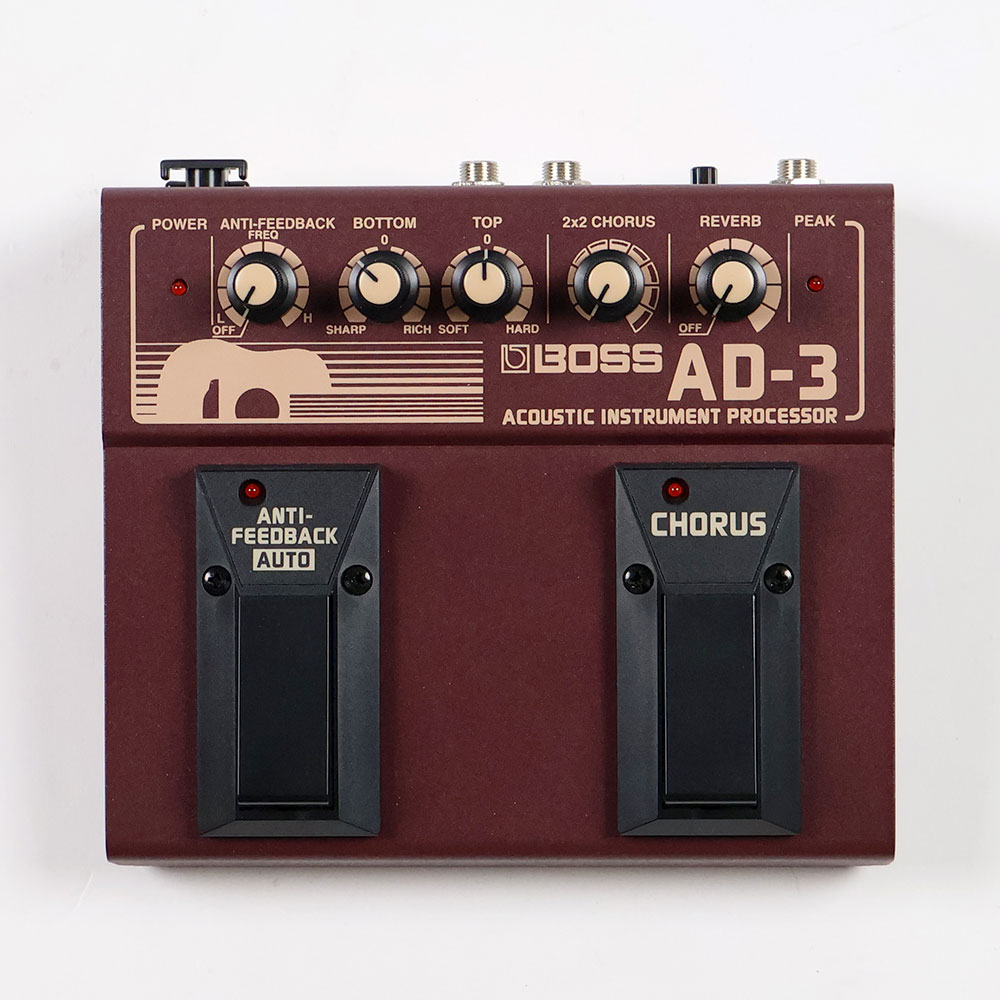 【中古】アコースティックプロセッサー BOSS AD-3 ACOUSTIC INSTRUMENT PROCESSOR ボス ギターエフェクター 正面