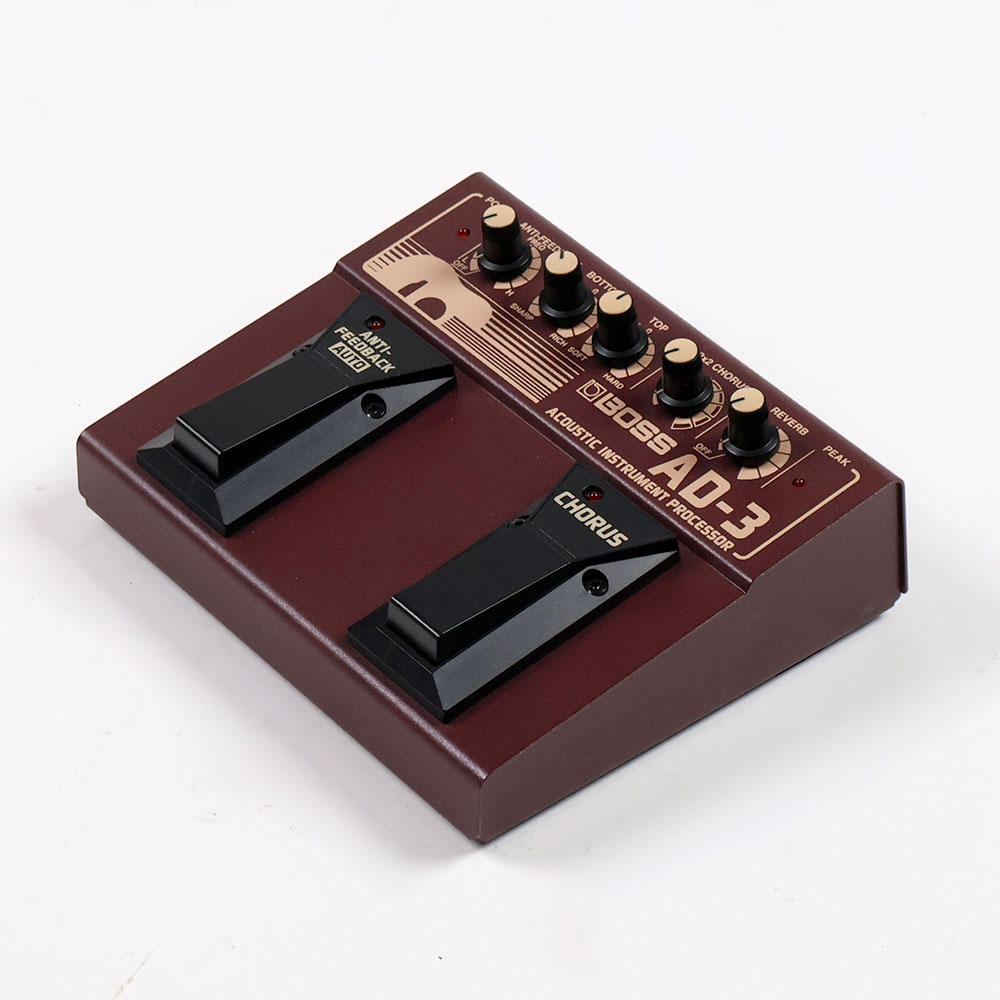 【中古】アコースティックプロセッサー BOSS AD-3 ACOUSTIC INSTRUMENT PROCESSOR ボス ギターエフェクター 全体