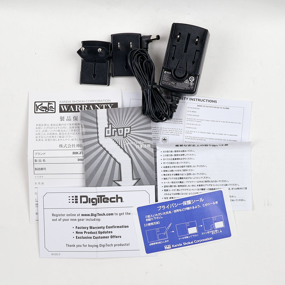 【中古】 ドロップリチューニングエフェクト DIGITECH Drop ギターエフェクター 付属品