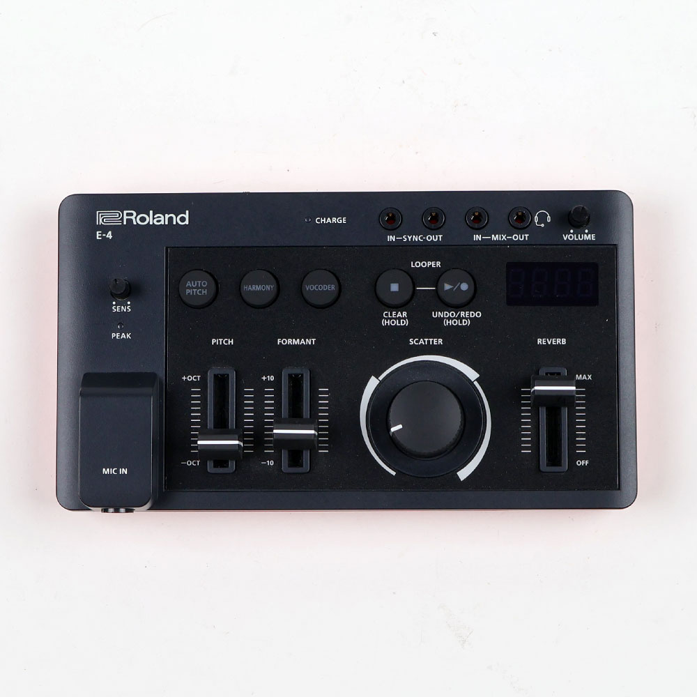 【中古】 ROLAND E-4 VOICE TWEAKER AIRA COMPACT ボーカル用エフェクター ボーカル用ルーパー 正面