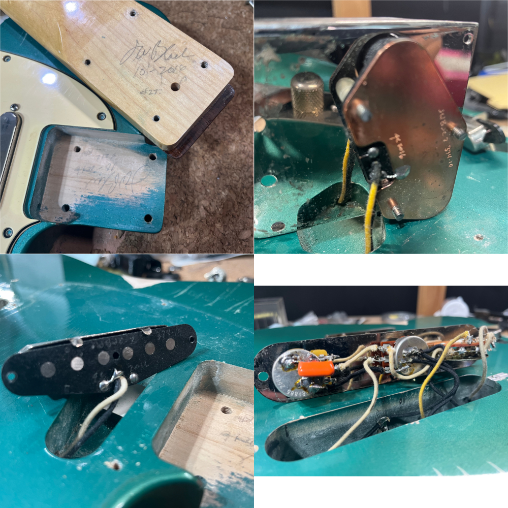 【中古】 エレキギター J.W.Black Guitars JWB-T Alder Rosewood FB Soft Aged Sherwood Green Metalic 2016年製 JWブラック 日本製 TLスタイル 3.12kg 軽量個体 詳細画像