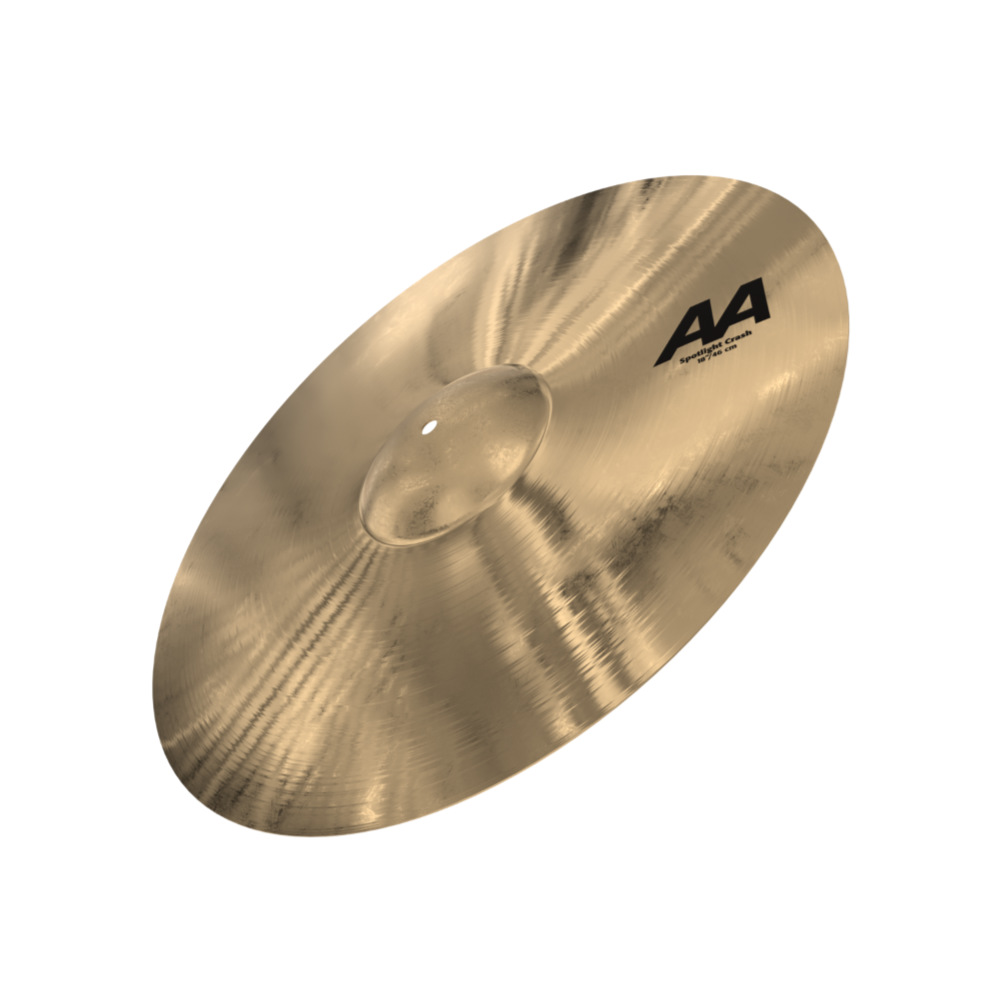 SABIAN セイビアン AA-18SLCR-B AA SPOTLIGHT CRASH 18インチ クラッシュシンバル 斜めアングル画像