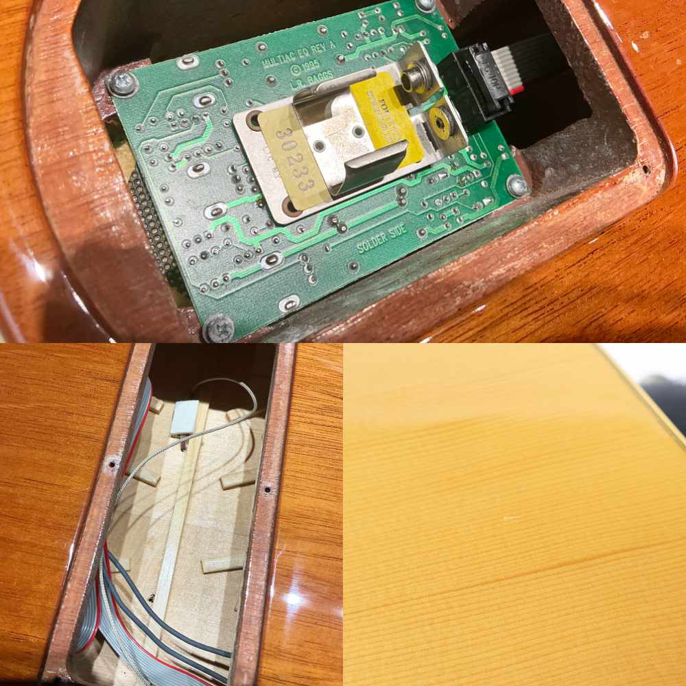 【中古】 エレガット Godin Multiac Duet Nylon Natural 1997年製 ゴダン クラシックギター 内部 