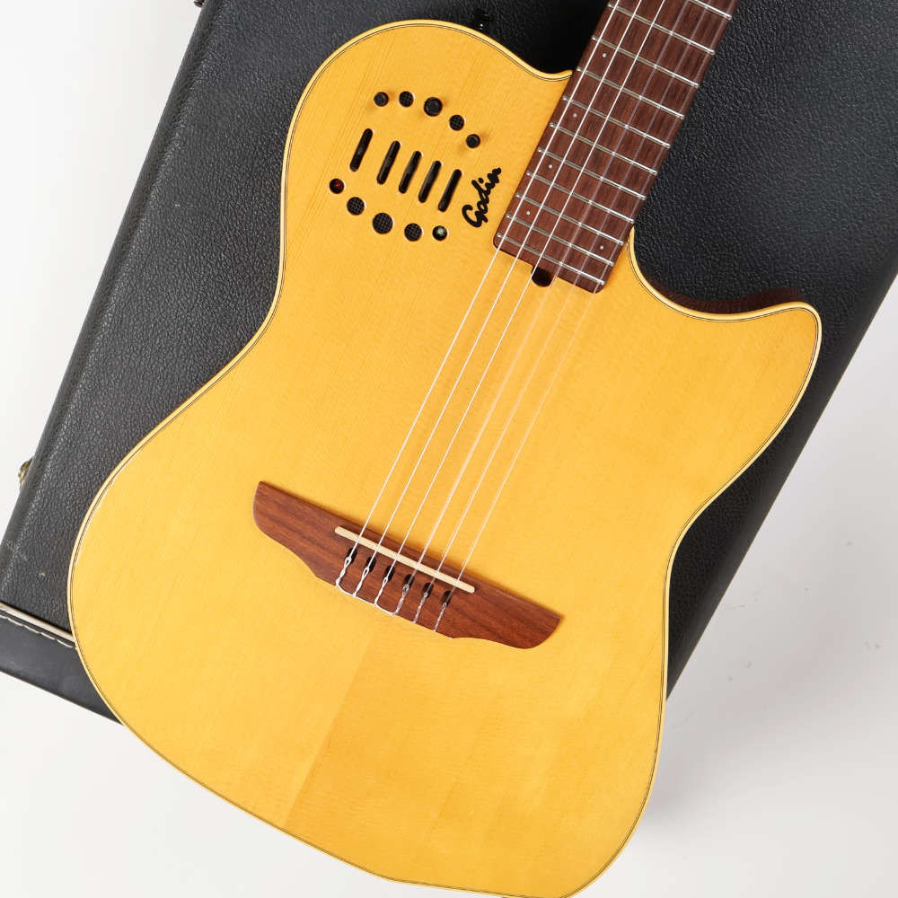 【中古】 エレガット Godin Multiac Duet Nylon Natural 1997年製 ゴダン クラシックギター ボディ画像 